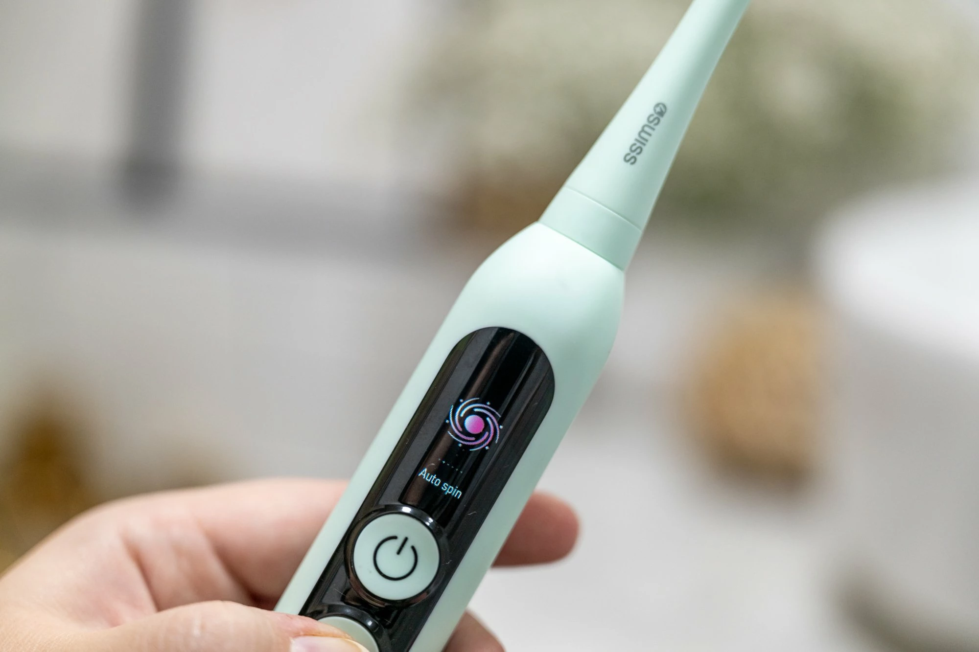Furçë dhëmbësh elektrike 4Swiss ST216 Electrosonic Care+, 6 mënyra, 2 koka, bateri 2000 mAh, LCD, IPX7, mint, set 2 copë
