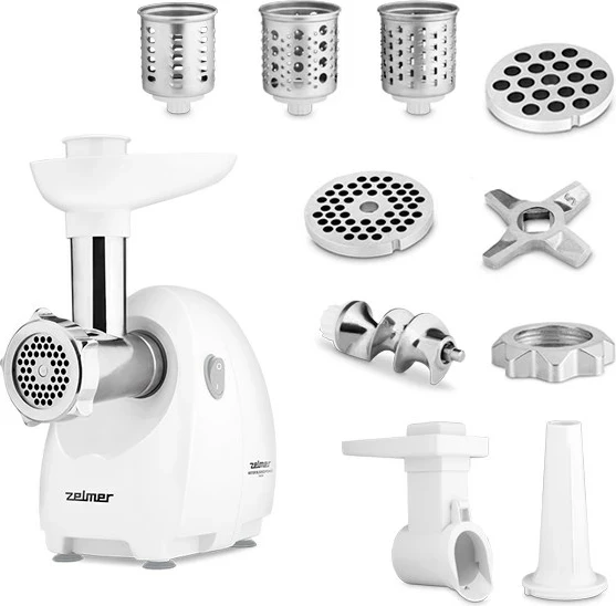 Makinë mishi Zelmer ZMM4045B, 1900 W, Bardhë