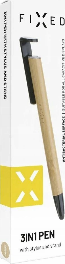 Stilolaps me stylus dhe mbajtëse Fixed Pen 3n1, Bamboo
