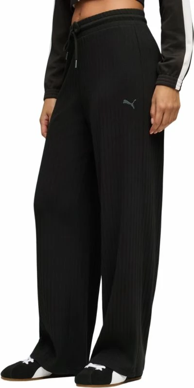 Pantallona të gjera për femra Puma HER Comfort High-Waist 693284 01, të zeza