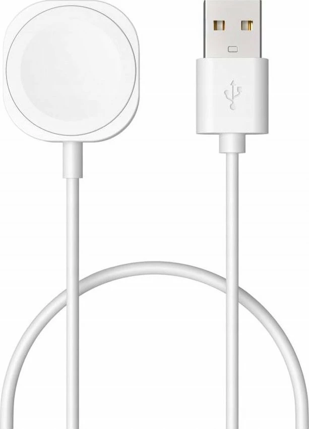 Kablë karikimi Fixed FIXDW-AW për Apple Watch, USB-A, Qi induksion, 1 m, 2.5 W, e bardhë