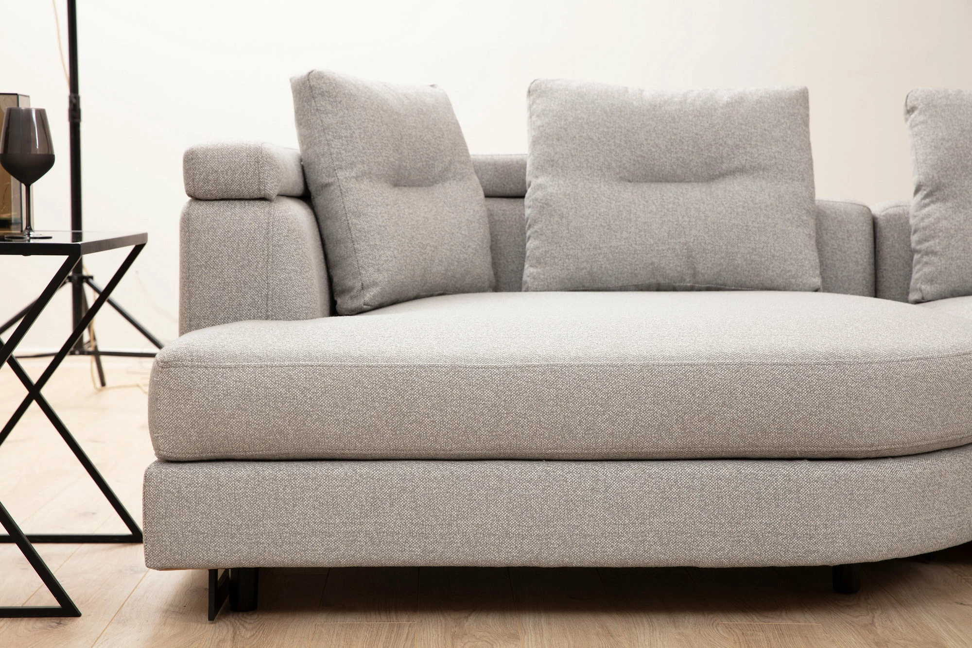 Këndare Padova, ngjyrë gri e çelët, Atelier del Sofa