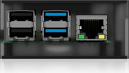 Kasë ICY BOX IB-RP108 për Raspberry Pi 4, me ventilator 40 mm, antracit/zi