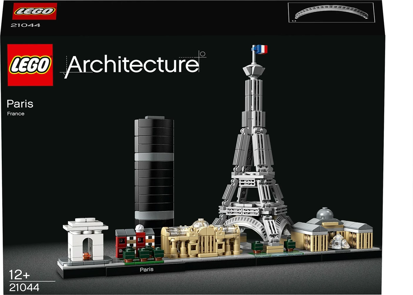 Set ndërtimi LEGO Architecture Paris Skyline 21044, 649 copë, shumëngjyrësh