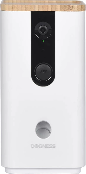 Shpërndarës ushqimi i mençur Dogness T03 me kamerë, 0.18 kg, i bardhë