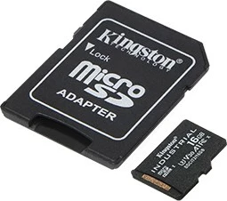Kartelë memorie microSD Kingston SDCIT2/16GB, 16GB, Industrial, me adapter për SD