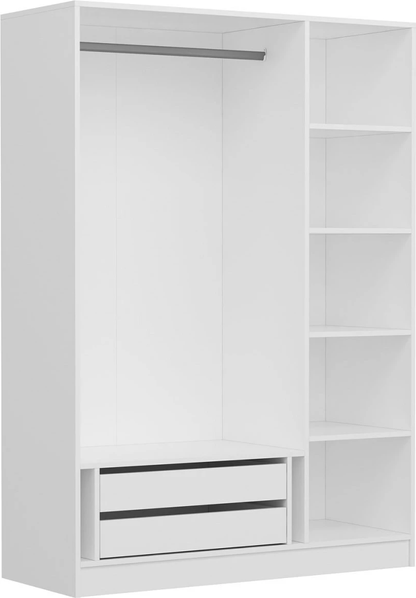 Dollap rrobash Skye Decor, ngjyrë e bardhë, Kale - 2256