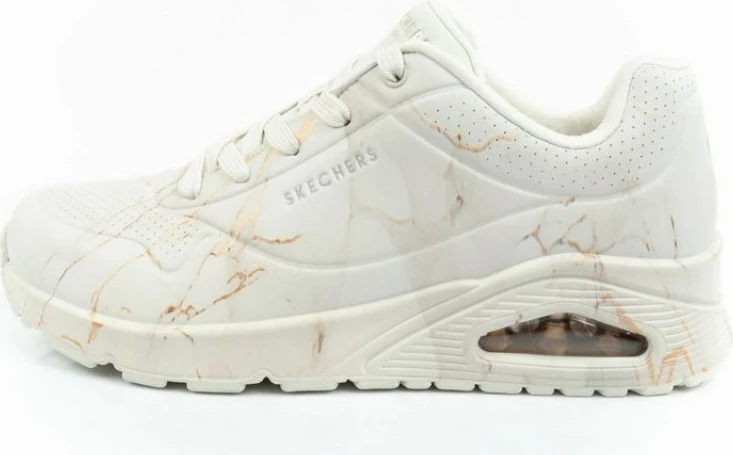 Atlete femra Skechers, të kremta