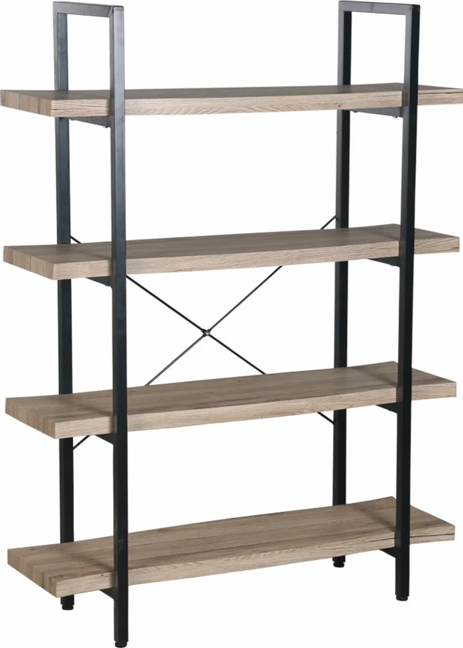 Raft librash Brick-Urban, ngjyrë natyrale dhe e zezë, 105x32x140