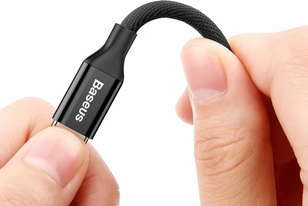 Kabllo Baseus Yiven USB në Lightning, 1.2m, e zezë