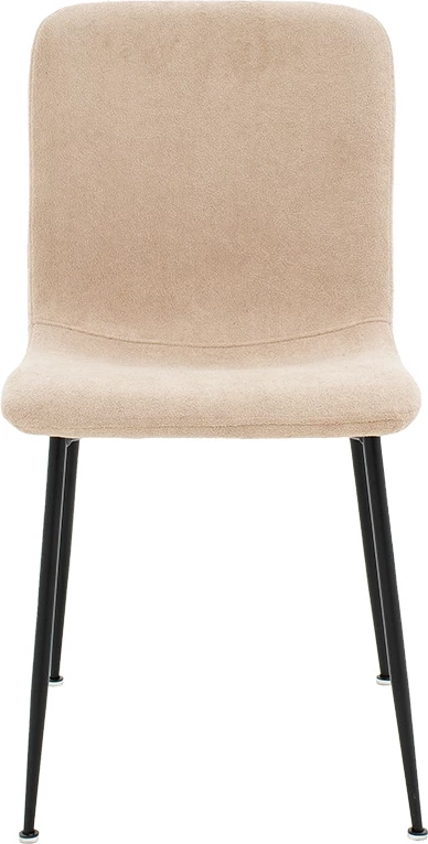 Karrige Gratify, pëlhurë bouclé, këmbë të zeza