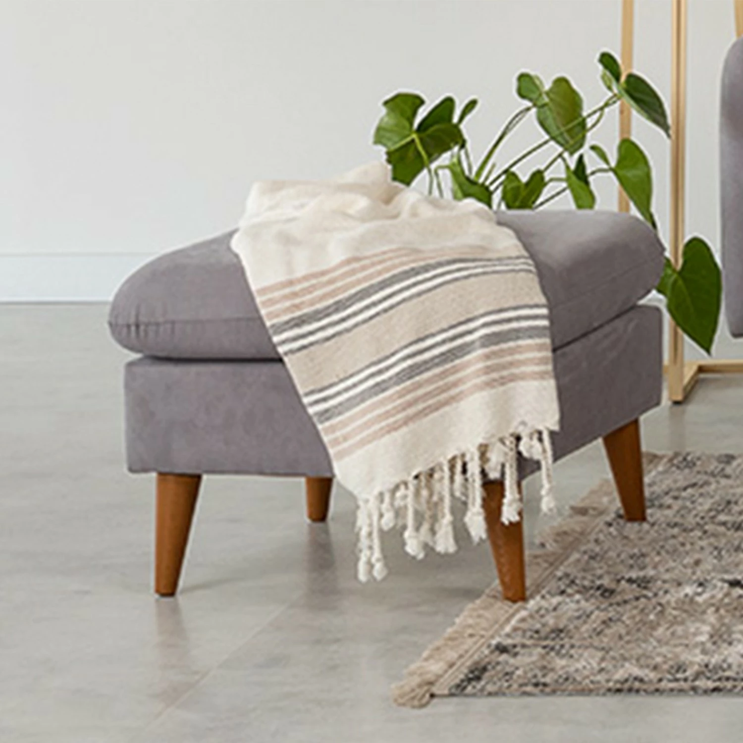Puf Sofia, ngjyrë gri, Tuffet Atelier del Sofa