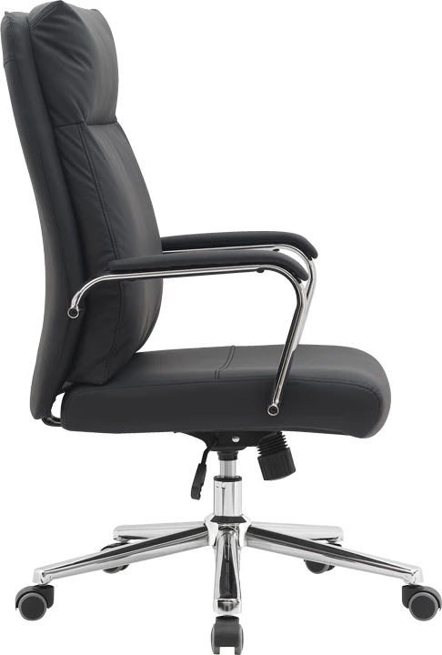 Karrige menaxheri për zyre, lëkurë artificiale e zezë, Siquel