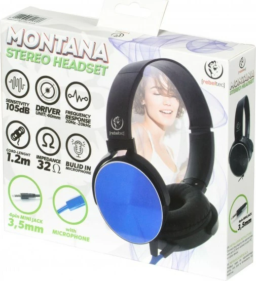 Kufje Rebeltec Montana, e zezë, e kaltërt