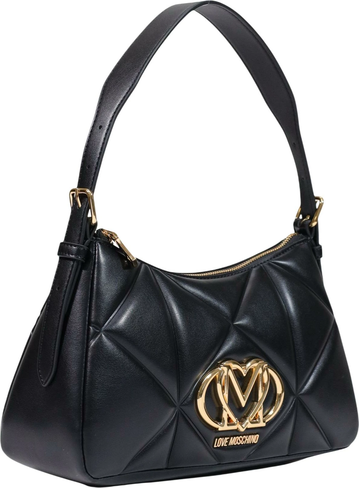 Çantë krahu Love Moschino BORSA PU EMBOSSED JC4032PP1, e zezë