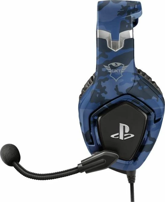 Kufje gaming Trust GXT 488 Forze-B, 3.5mm, me mikrofon, për PS4, blu