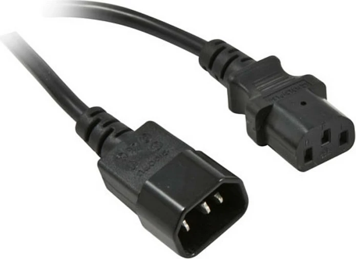Kablë rryme Synergy21 S215382, IEC C14 në C13, 2 m, e zezë