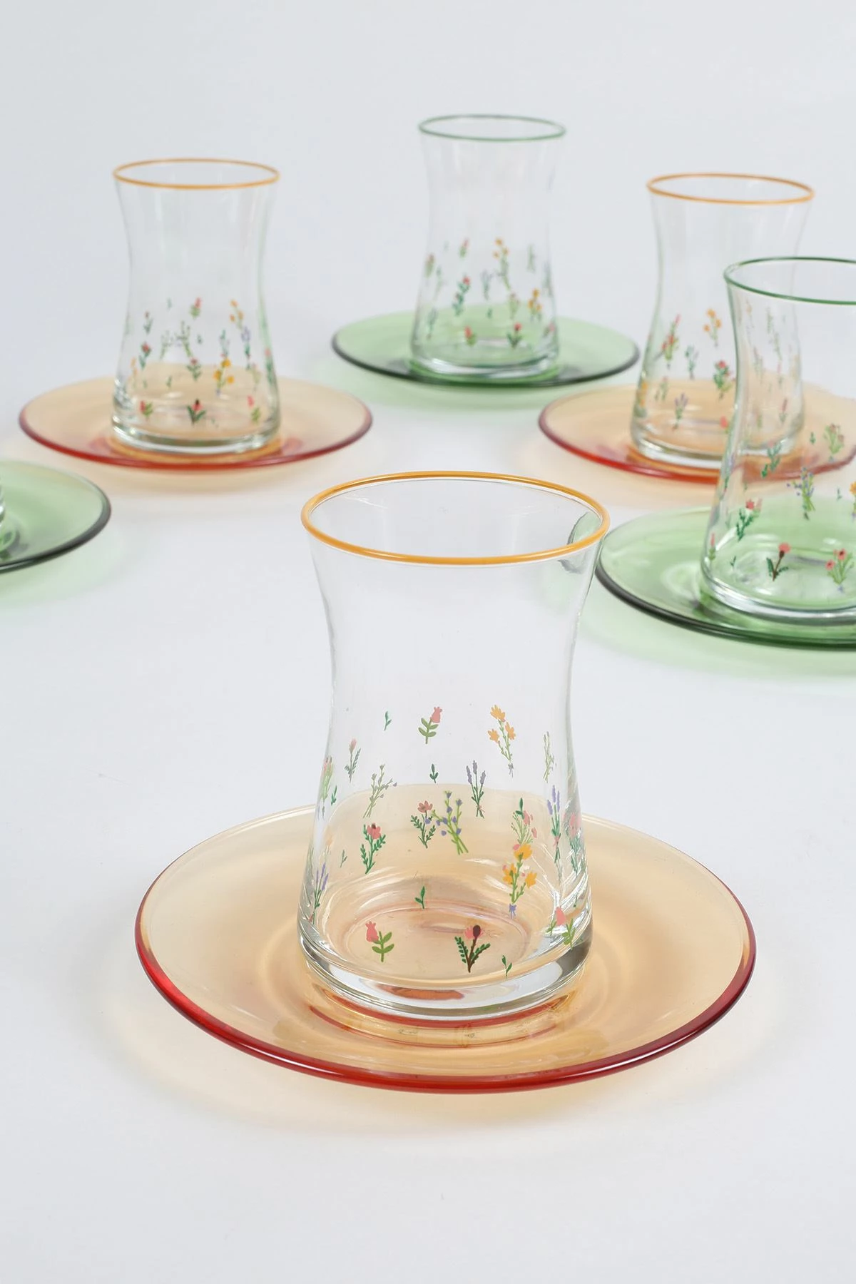 Set gotash çaji (12 copë), Hermia Concept, dizajn botanik