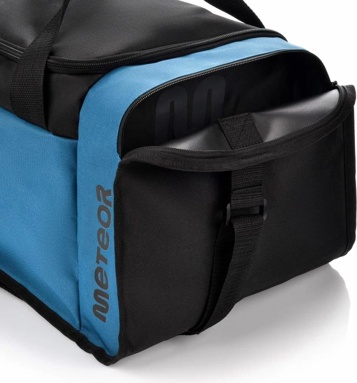 Çantë fitnesi Meteor, unisex, e zezë dhe blu