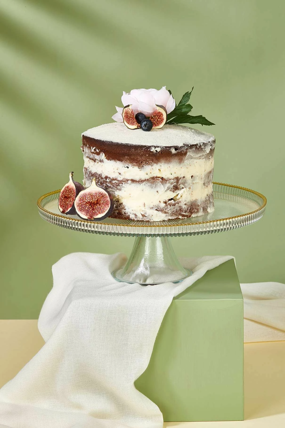 Pjatë qelqi për servirje torte Hermia, Paris 2821, transparente, 28cm