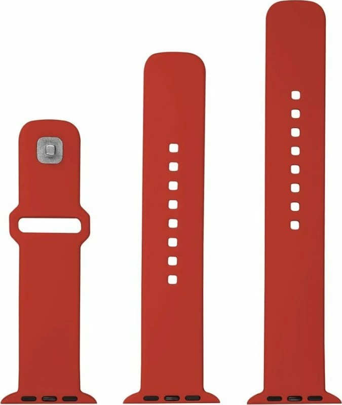 Rrip silikoni për Apple Watch Ultra/Ultra 2 49mm Fixed Sporty FIXSST2-1029-RD, 3 copë, i kuq