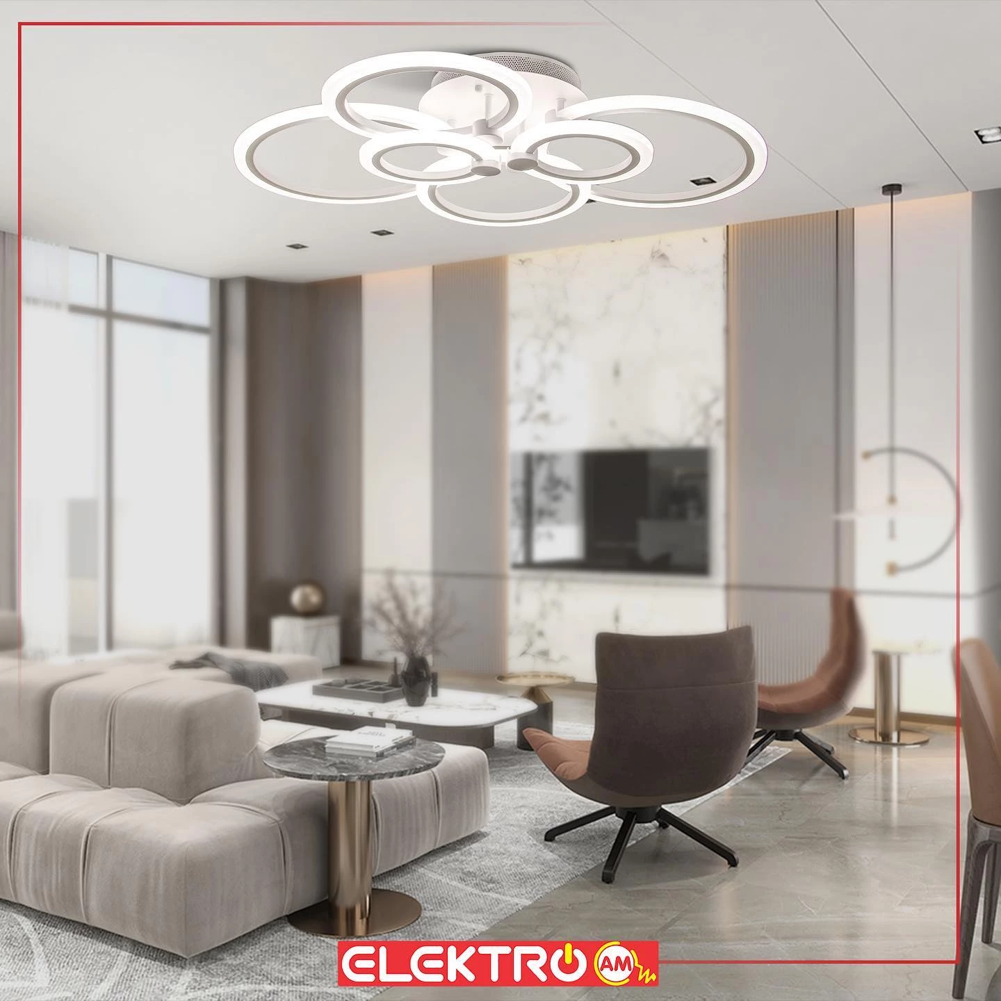 Abazhur tavani LED MX2374-2+2+2 WH