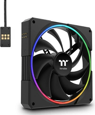 Ventilator kasë Thermaltake TS140 EX RGB 140mm 3-Pack, i zi