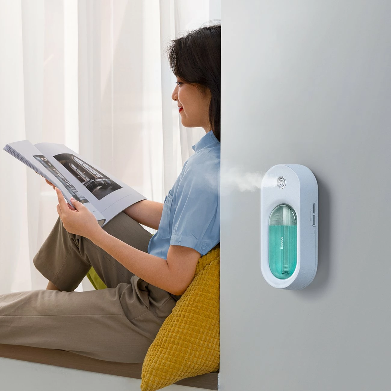 Pastrues aromash Baseus Tulip A1, 1500mAh, i bardhë