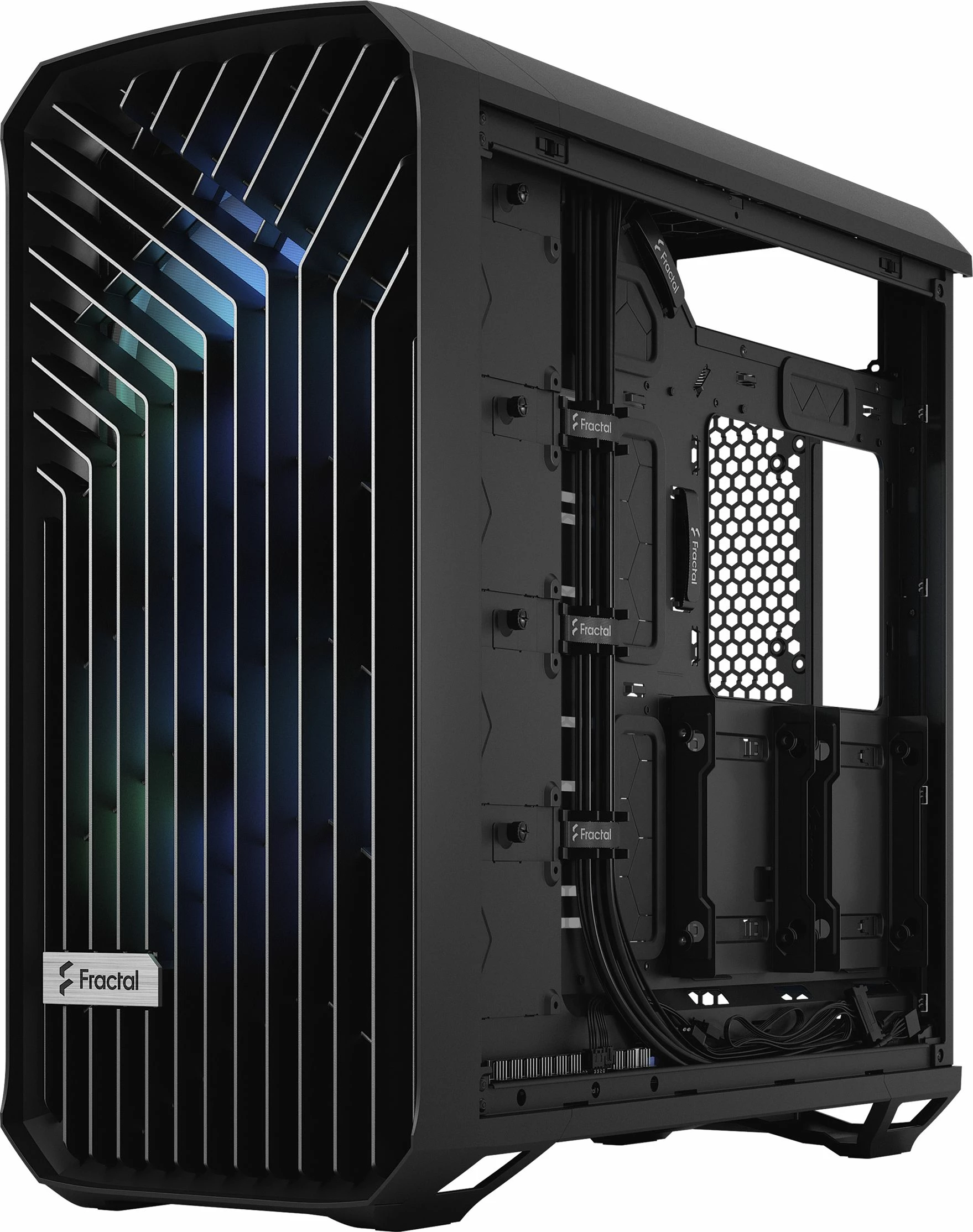 Kasë Fractal Design Torrent RGB TG Light Tint FD-C-TOR1A-04, Full Tower, e zezë