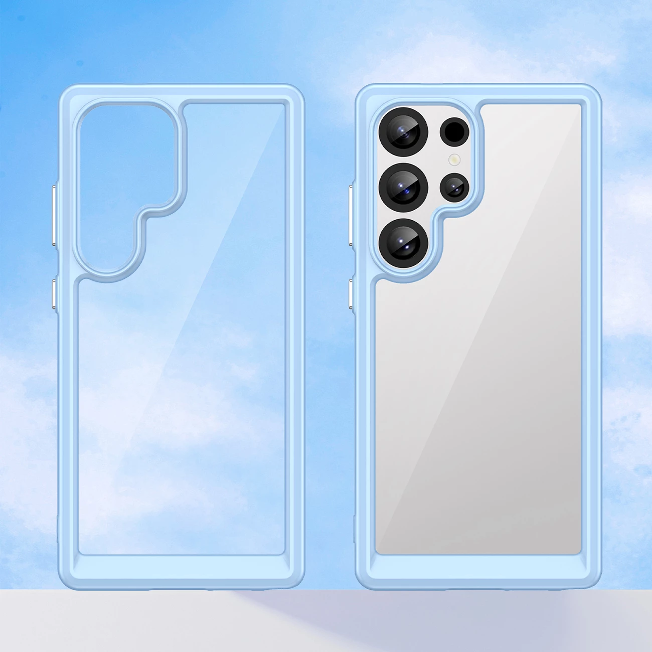 Mbështjellës Hurtel Outer Space Case për Samsung Galaxy S25 Ultra, TPU/PC, Kaltër