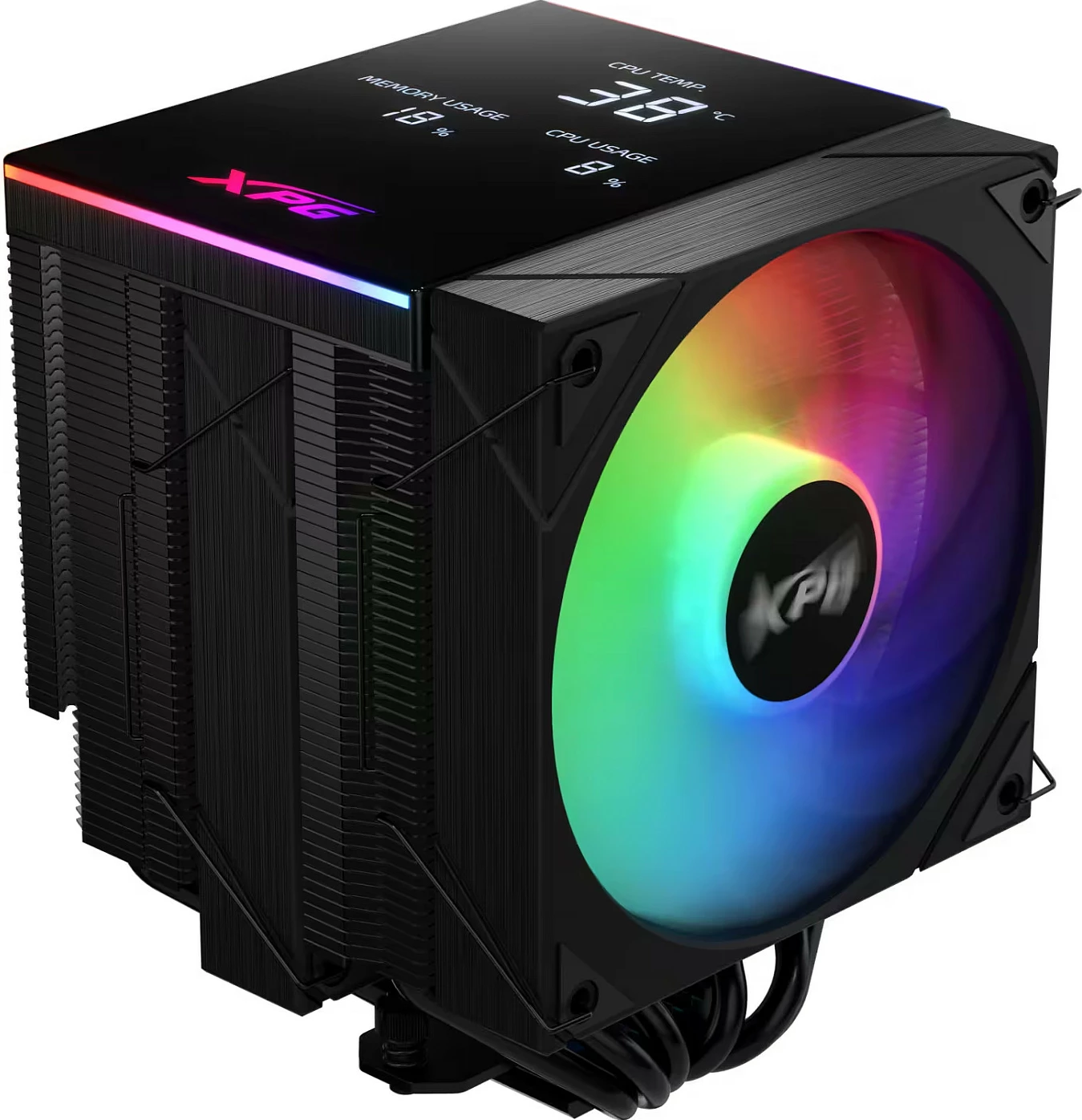 Ftohës CPU XPG MAESTRO PLUS 62DA, air cooler 120mm, ARGB, panel digjital, i zi