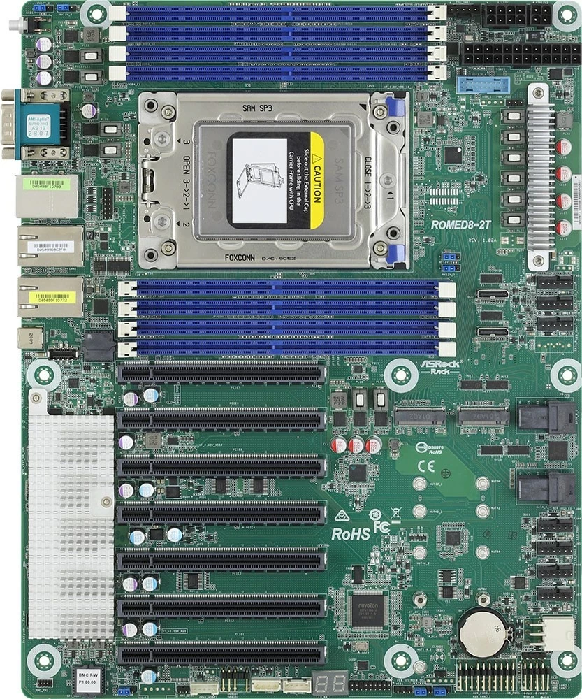 Pllakë amë Asrock ROMED8-2T, LGA 4094, ATX