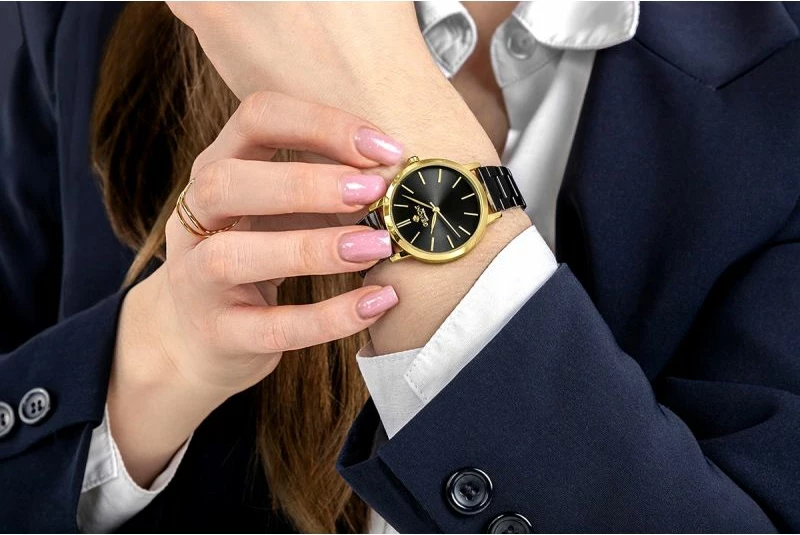 Orë dore femrash Giewont GW2360-B4, gold black, set