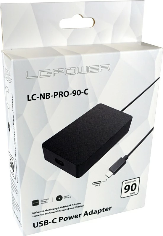 Adapter energjie LC-Power 90W USB-C, i zi