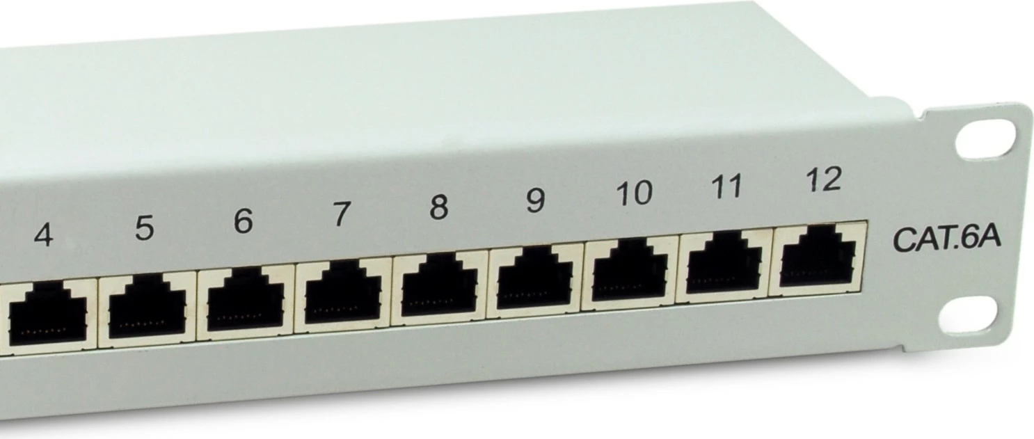 Aksesor rrjeti Equip 326523, 12 porta RJ-45, Cat6a, 10GBase-T, 1U, metalik, gri