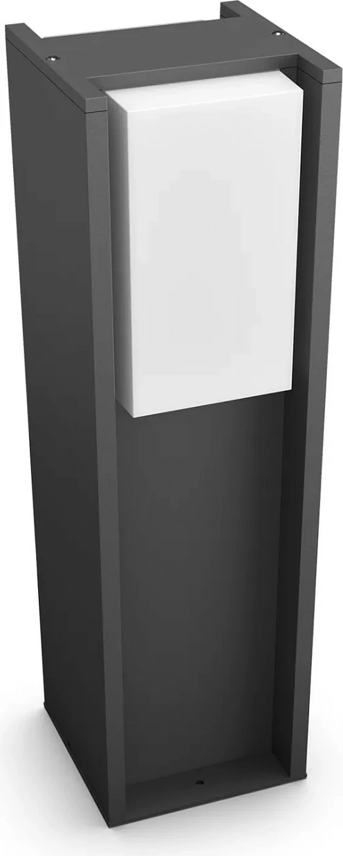 Lampë kopshti Philips Hue Turaco, E27, Zigbee/Bluetooth, IP44, dritë me ngjyra, antracit