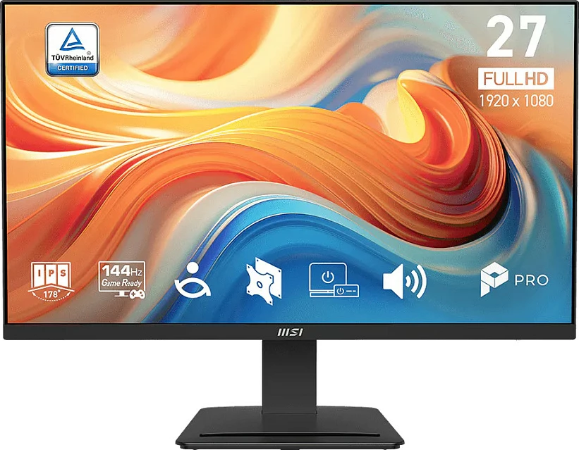 Monitor MSI PRO MP273DE E14A, 27", Full HD, IPS, 144Hz, HDR, i zi