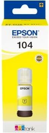 Shishe bojë printeri, Epson, 104 EcoTank (C13T00P440), 65 ml, e verdhë