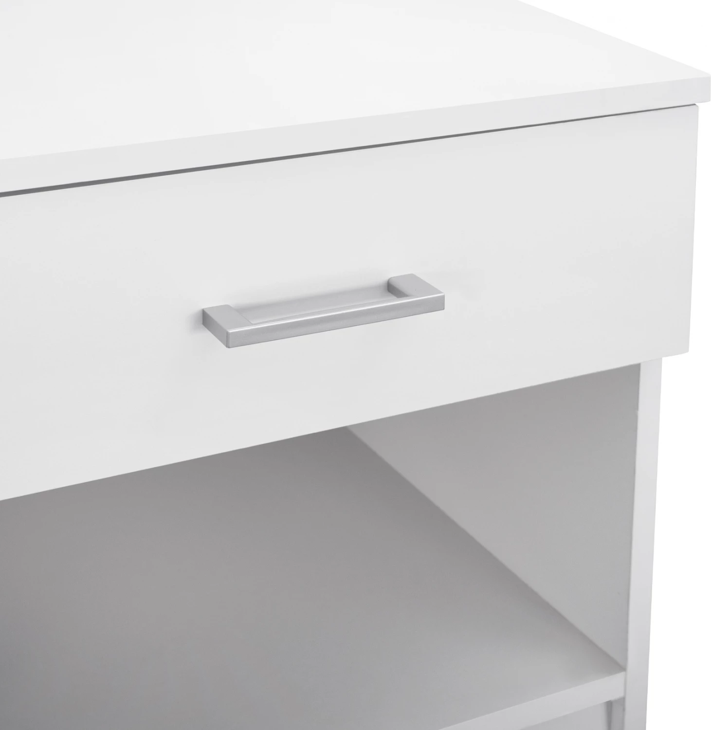 Komodinë nate me 1 sirtar, ngjyrë e bardhë, FH2345.05, 45x35,5x47 cm