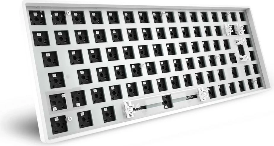 Tastierë mekanike barebone Sharkoon SKILLER SGK50 S3, 75%, RGB, e bardhë