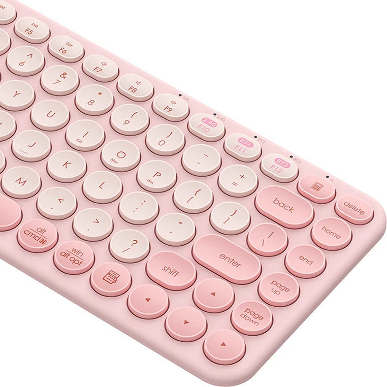 Tastierë wireless Baseus K01A, tri-modesh, baby pink