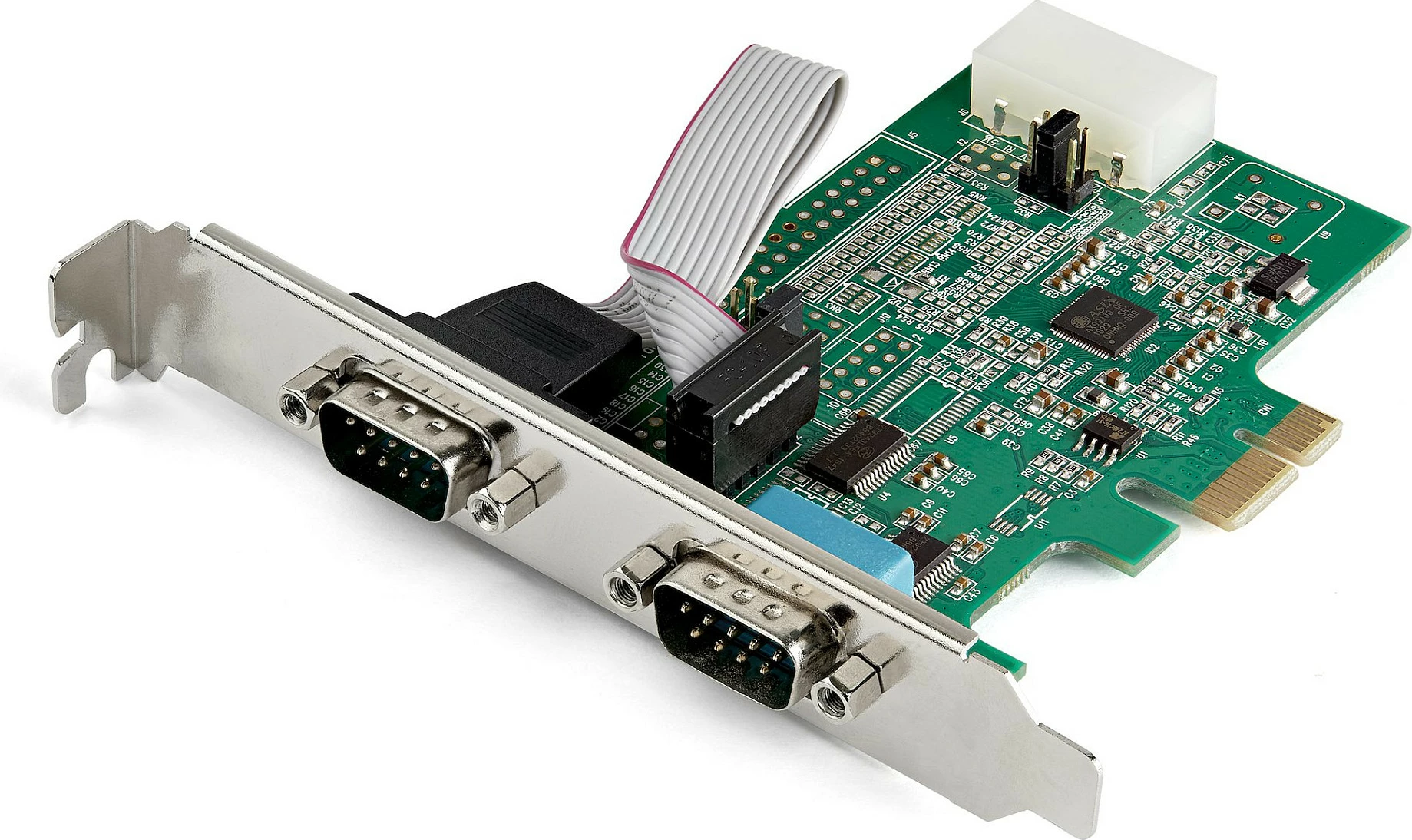 Kartë PCIe Seriale StarTech 2-Port RS-232, 16950 UART, FIFO 256B, e gjelbër