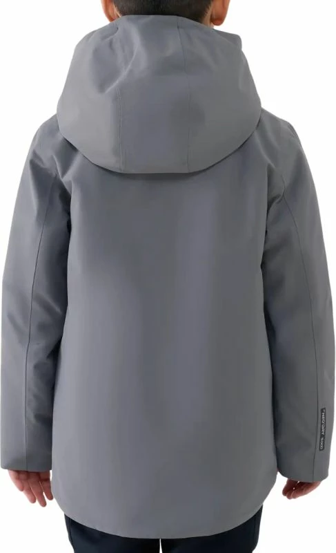 Jakne skijimi për djem 4F, gri