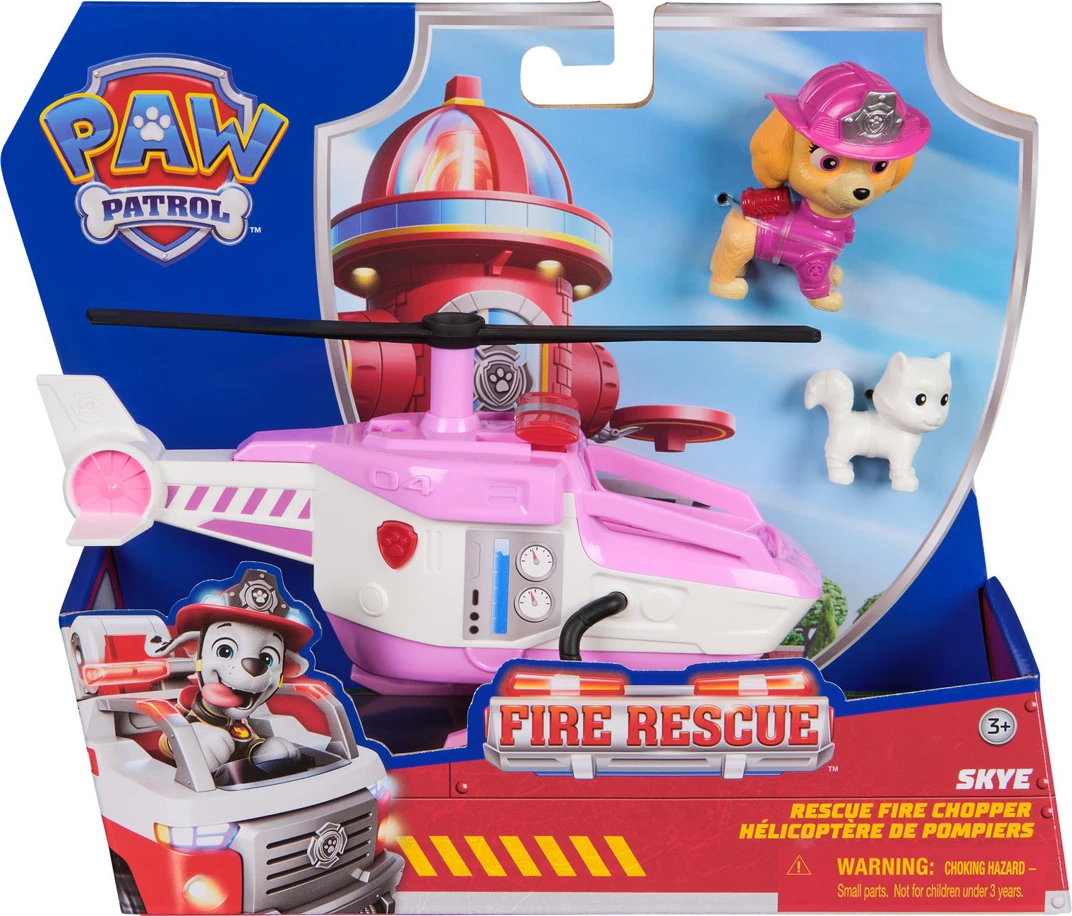 Paw Patrol Skye Chopper Helicopter Vehicle Fire Rescue