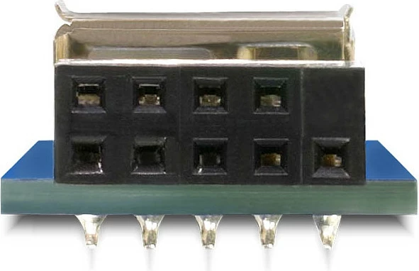 Adapter USB i brendshëm DeLOCK 9-pin 2.54 mm në 2x USB 2.0-A, zi/blu/argjendtë