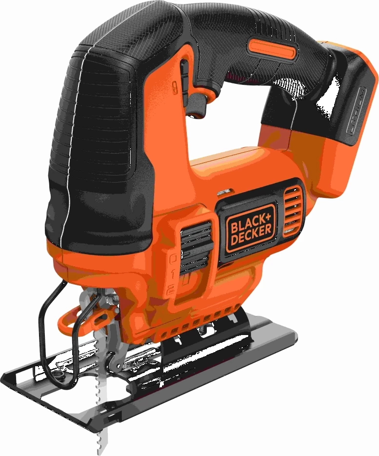 Sharrë figurore pa kabllo Black&Decker BDCJS18N 18V, portokalli/zi, set me 1 teh druri