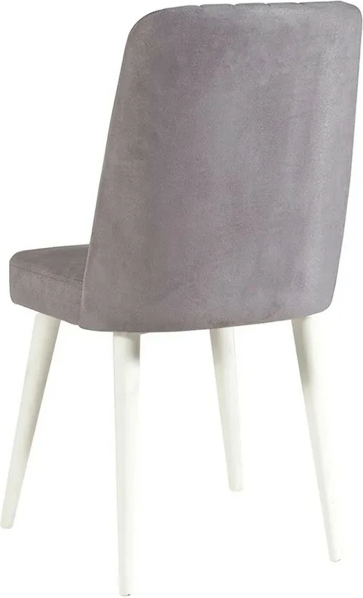 Tavolinë me karrige, zgjatshme, 5 copë, Skye Decor Vina 0701, e bardhë, gri