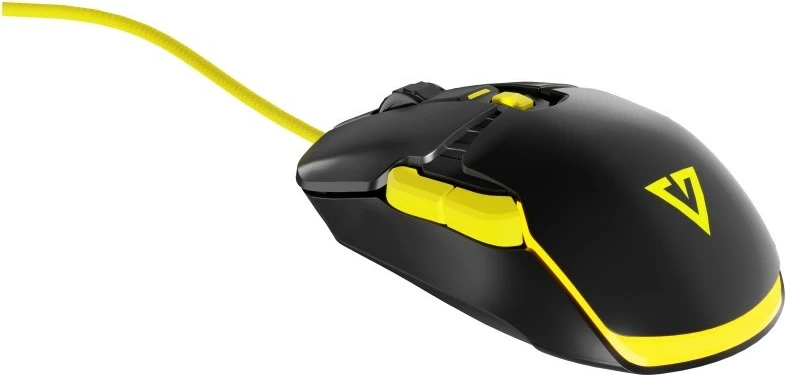 Maus gaming optik MODECOM Volcano Jager 12000 DPI, 7 butona, RGB, me kabllo USB, i zi