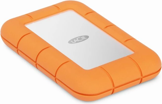 SSD ekstern LaCie Rugged Mini STMF1000400 1TB USB-C (USB 3.2 Gen 2x2) deri 2000MB/s, portokalli, me kabllo USB-C