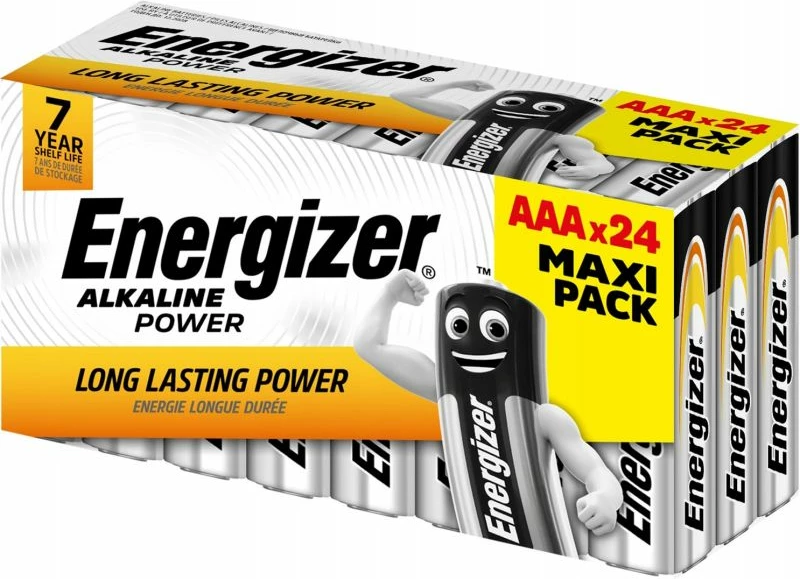 Bateria alkaline ENERGIZER AAA LR03, 24 copë, pako e madhe